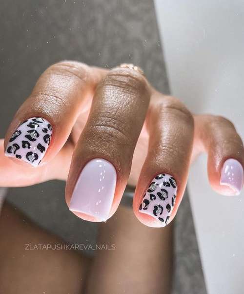 Fashionable pink manicure photo design