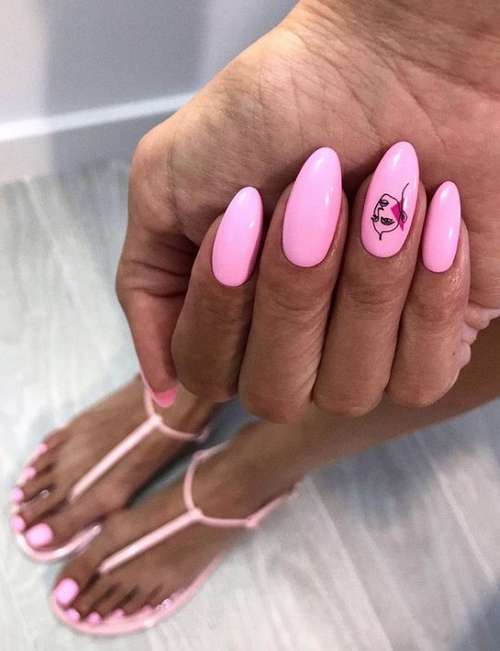 Pink manicure 2021: fashionable novelties of pink manicure