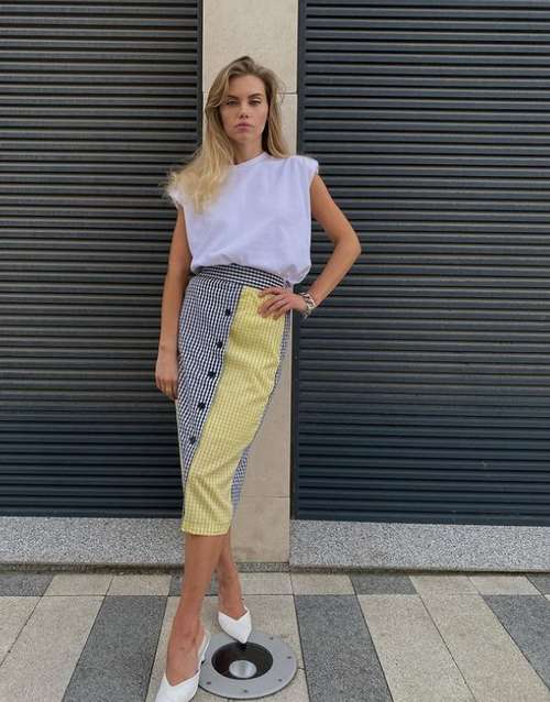 Two Tone Fashion Skirt