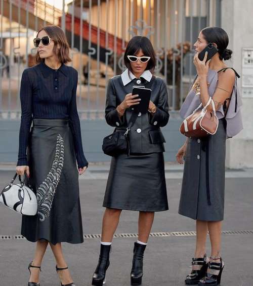 Midi skirt 2021: what to wear, fashion models in the photo