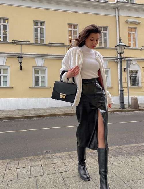 Midi skirt 2021: what to wear, fashion models in the photo