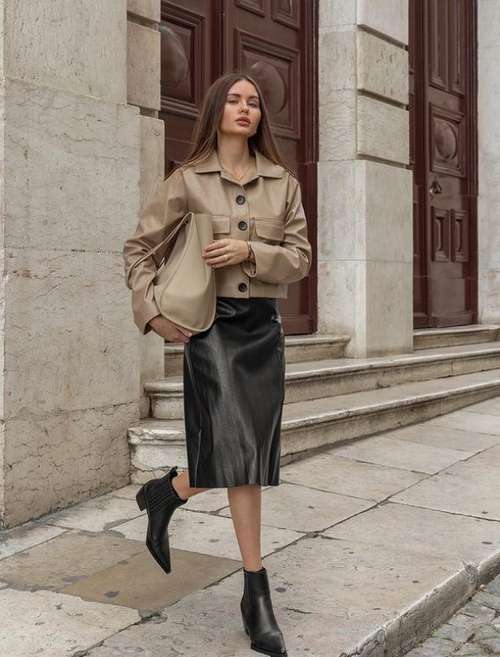 Midi skirt 2021: what to wear, fashion models in the photo