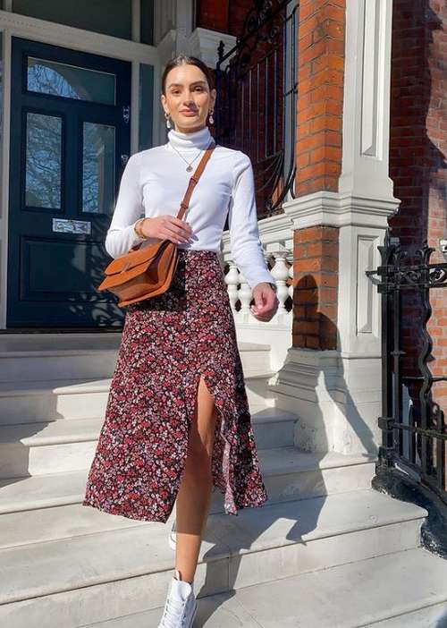 Midi skirt 2021: what to wear, fashion models in the photo