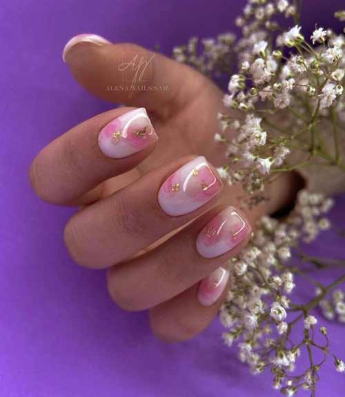 Nail art délicat printanier