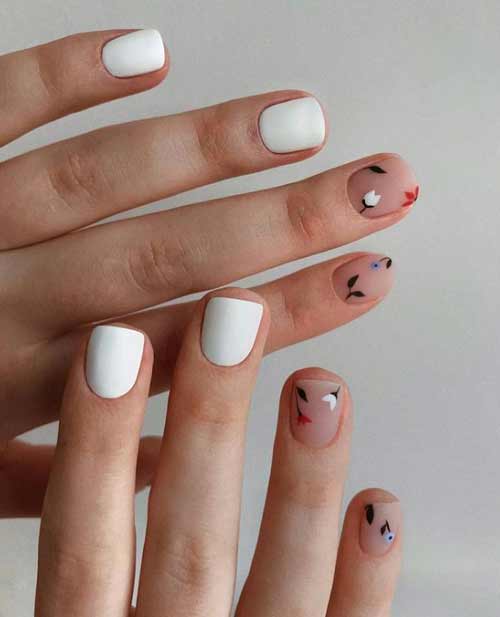 White manicure