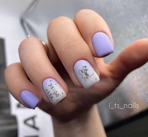 Lilac with milky gradient and sliders