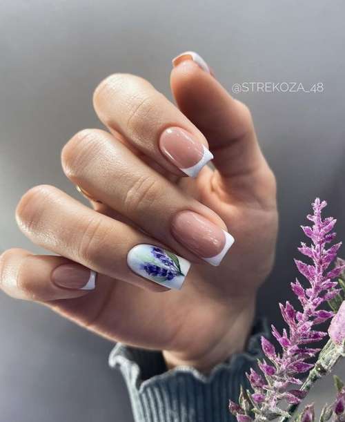 Lilac manicure 2021: beautiful new items, photo with design