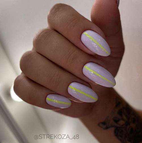 Lilac manicure 2021: beautiful new items, photo with design