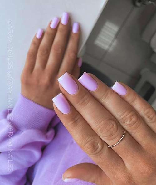 Lilac manicure 2021: beautiful new items, photo with design