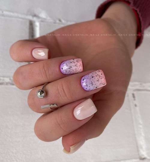 Lilac manicure 2021: beautiful new items, photo with design