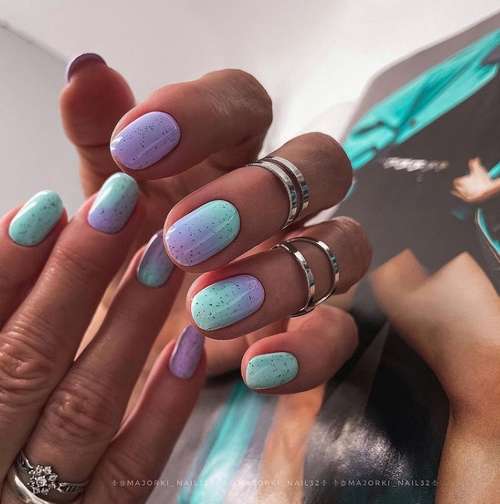 Lilac manicure 2021: beautiful new items, photo with design