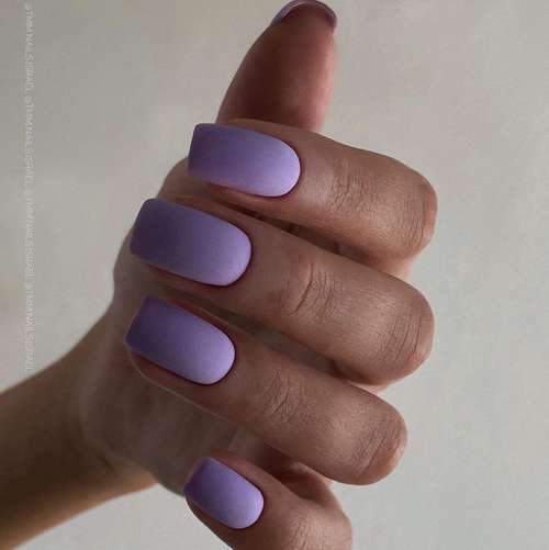 Manucure matte lilas