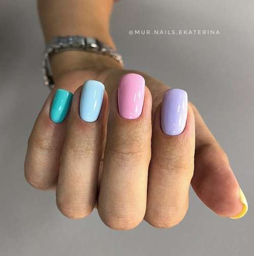 Lilac manicure 2021: beautiful new items, photo with design