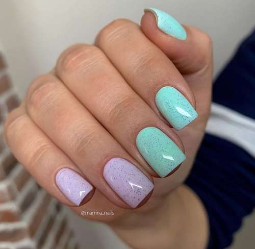 Lilac manicure 2021: beautiful new items, photo with design