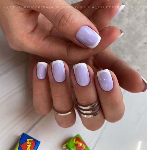 Lilac manicure 2021: beautiful new items, photo with design