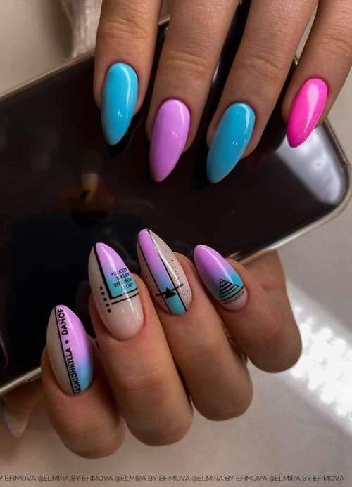 Lilac manicure 2021: beautiful new items, photo with design