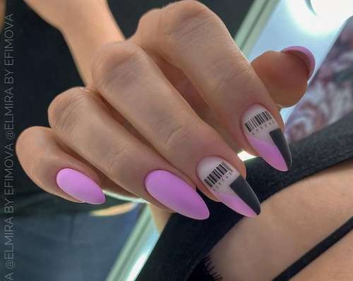 Lilac manicure 2021: beautiful new items, photo with design