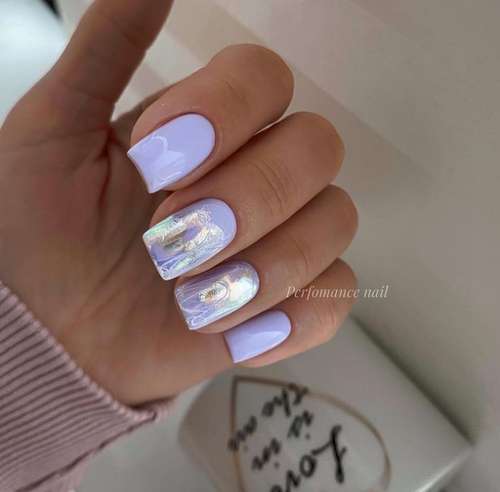 Lilac manicure 2021: beautiful new items, photo with design