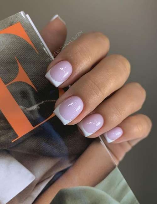 Colored jacket for short nails: photo design 2021, trends