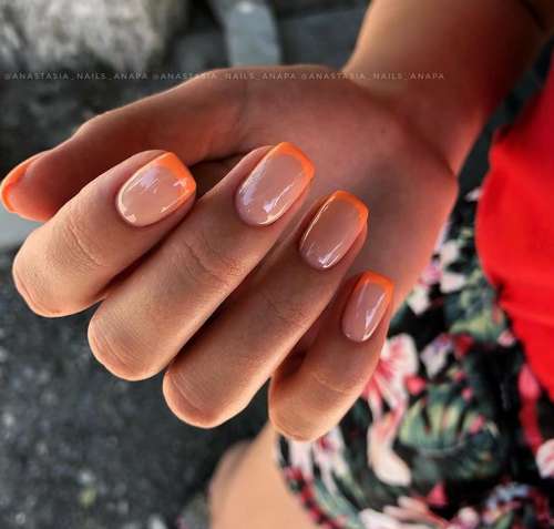 Veste colorée pour ongles courts: design photo 2021, tendances