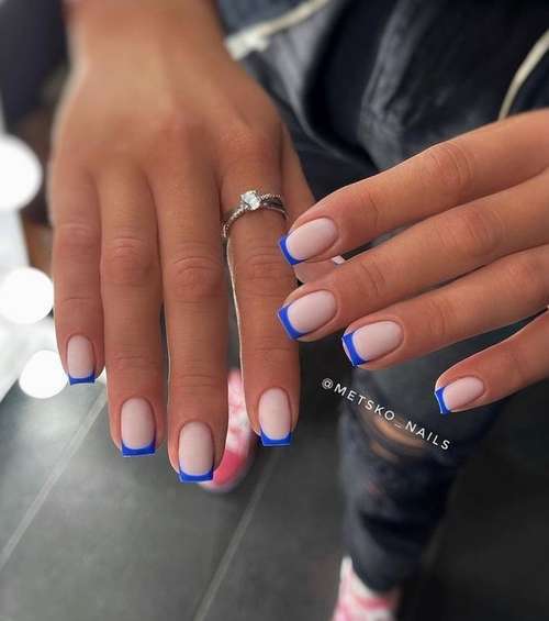 Veste colorée pour ongles courts: design photo 2021, tendances