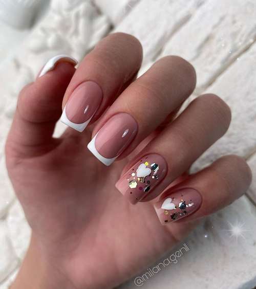 Colored jacket for short nails: photo design 2021, trends