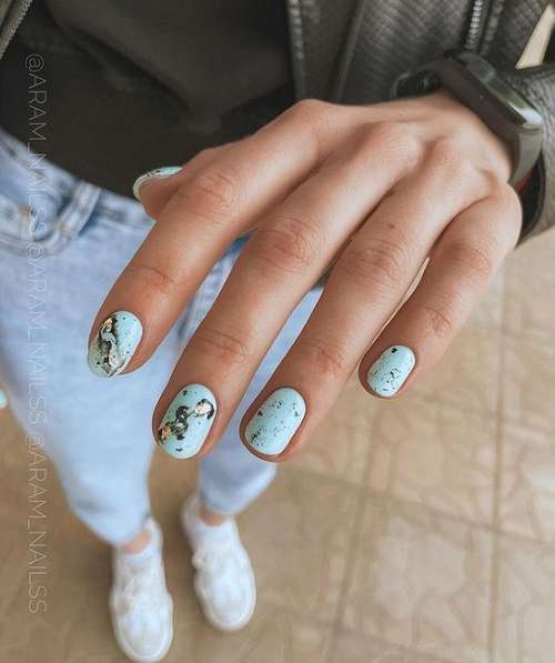 Manicure with divorces 2021: nail design, photo news