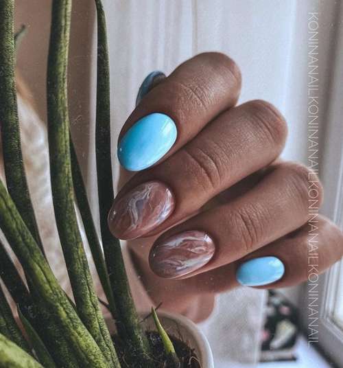 Manicure with divorces 2021: nail design, photo news