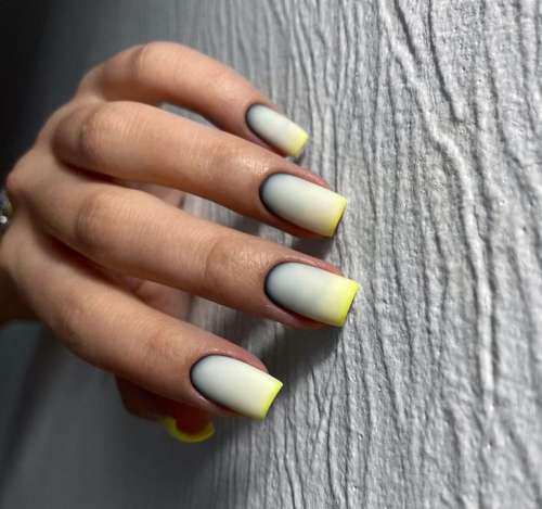 Milky gradient on nails: trendy manicure 2021, photo