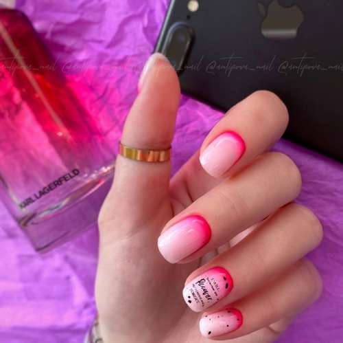 Milky gradient on nails: trendy manicure 2021, photo