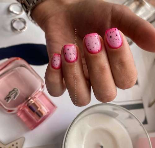 Milky gradient on nails: trendy manicure 2021, photo