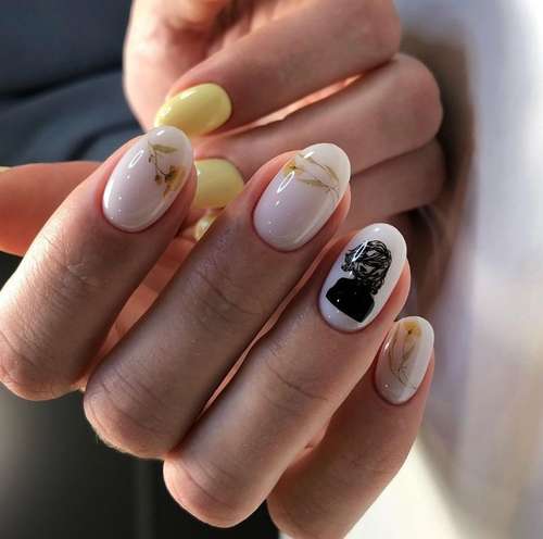 Manucure au lait pour ongles courts 2021: photo, design de mode