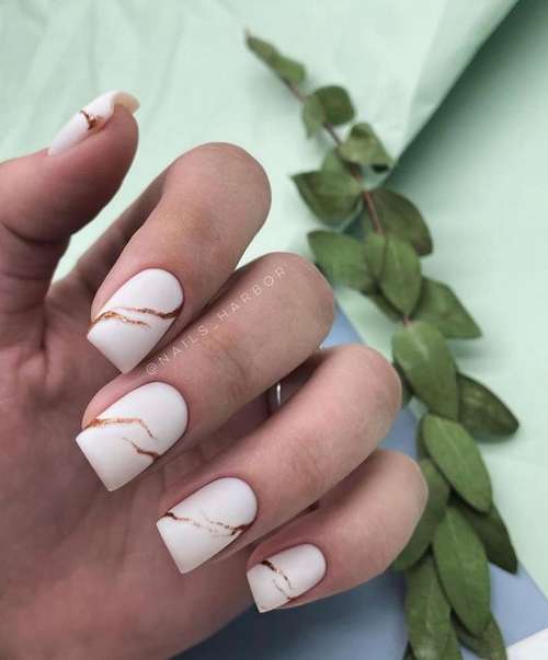 Matte Milk Manicure