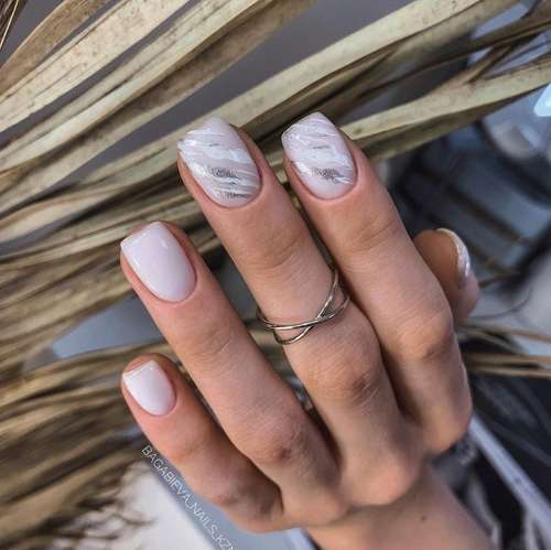 Milk manicure for short nails 2021: photo, fashion design