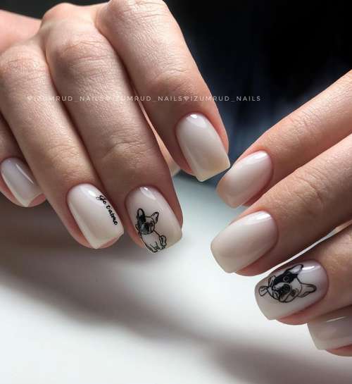 Milk manicure for short nails 2021: photo, fashion design