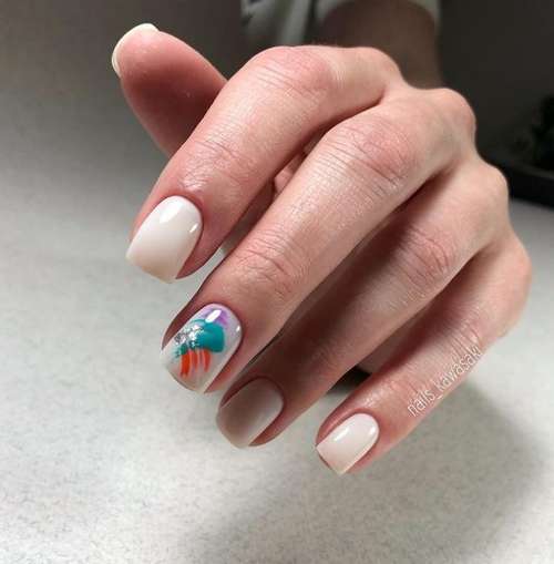 Milk manicure for short nails 2021: photo, fashion design