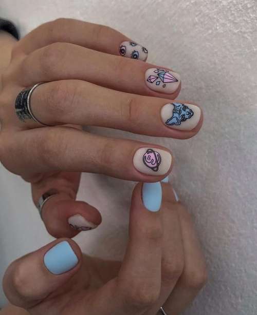 Milk manicure for short nails 2021: photo, fashion design