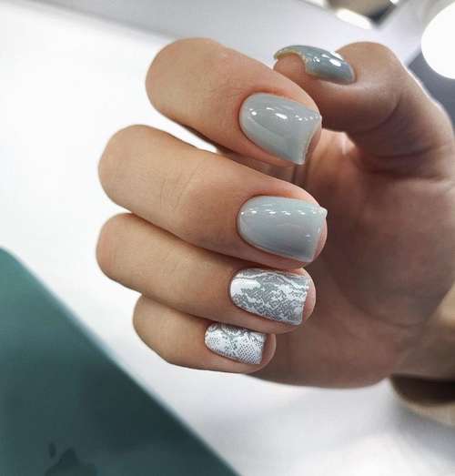 Translucent manicure with a design 2021-2022: photo novelties