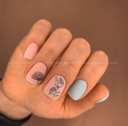 Translucent manicure with a design 2021-2022: photo novelties