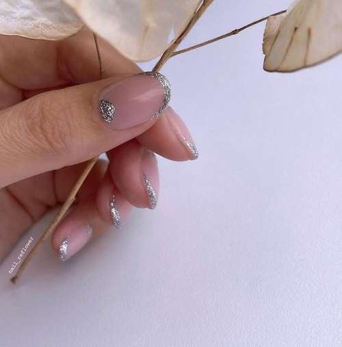 Translucent manicure with a design 2021-2022: photo novelties