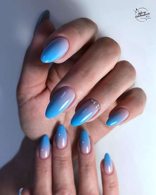 Translucent manicure with a design 2021-2022: photo novelties