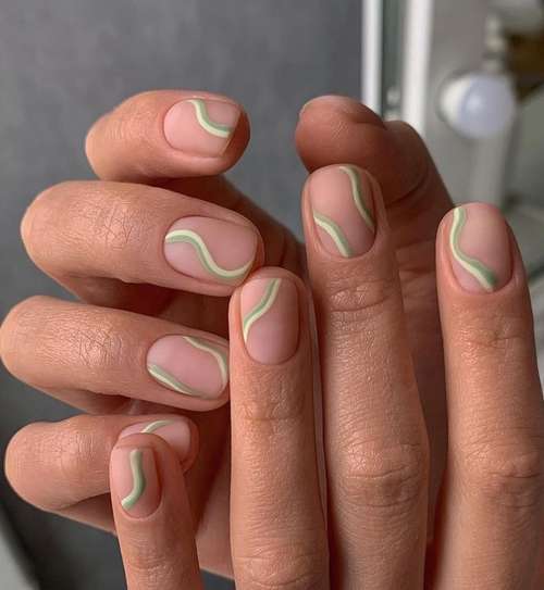 Translucent manicure with a design 2021-2022: photo novelties