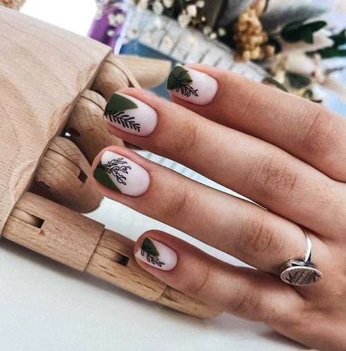 Translucent manicure with a design 2021-2022: photo novelties