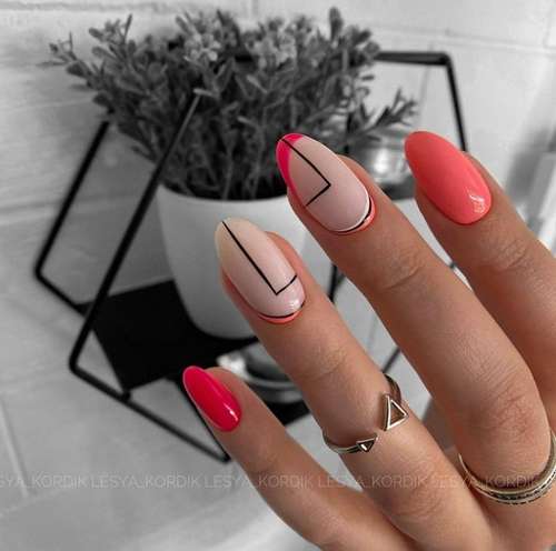 Translucent manicure with a design 2021-2022: photo novelties