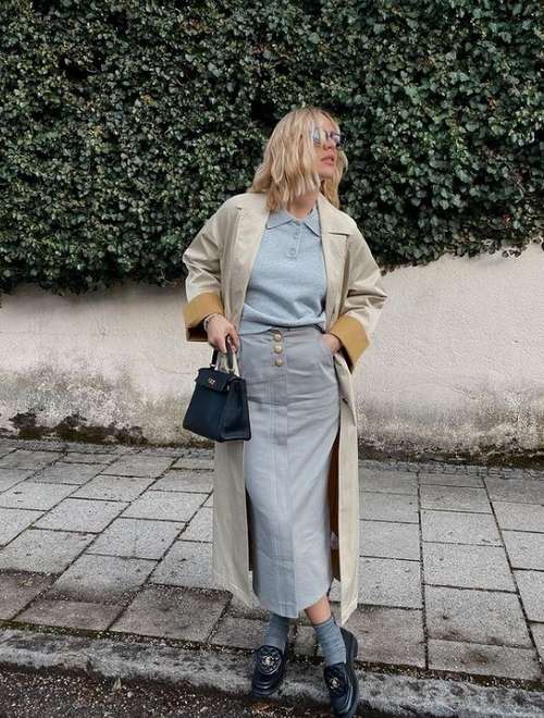 Trendy slit skirts: photos with what to wear, trends 2021