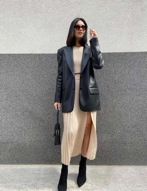 Trendy slit skirts: photos with what to wear, trends 2021