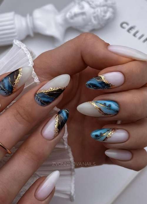 Beige manicure 2021-2022: new nail designs