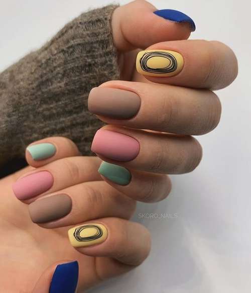 Beige manicure 2021-2022: new nail designs