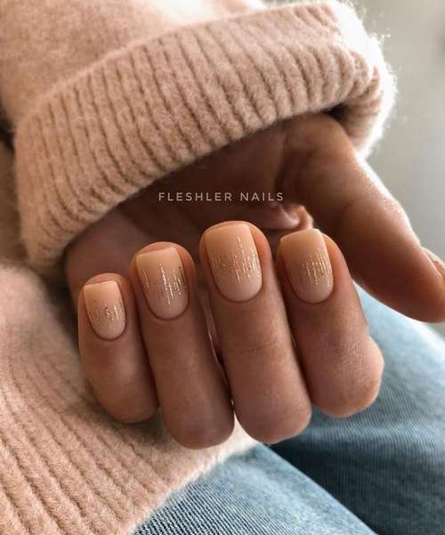 Beige manicure 2021-2022: new nail designs