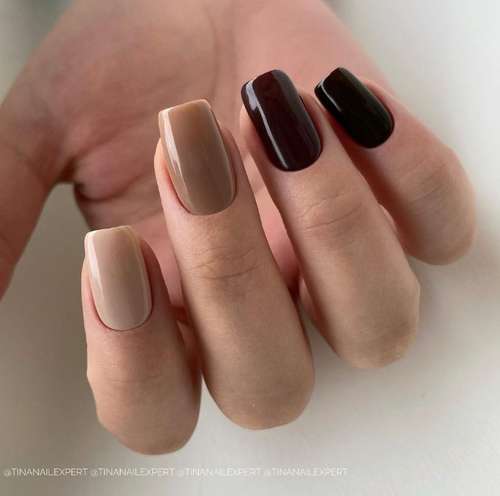 Beige manicure 2021-2022: new nail designs